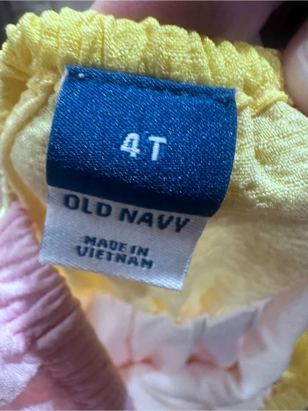 Old Navy Girls' Pink and Yellow Ombre Ruffle Dress